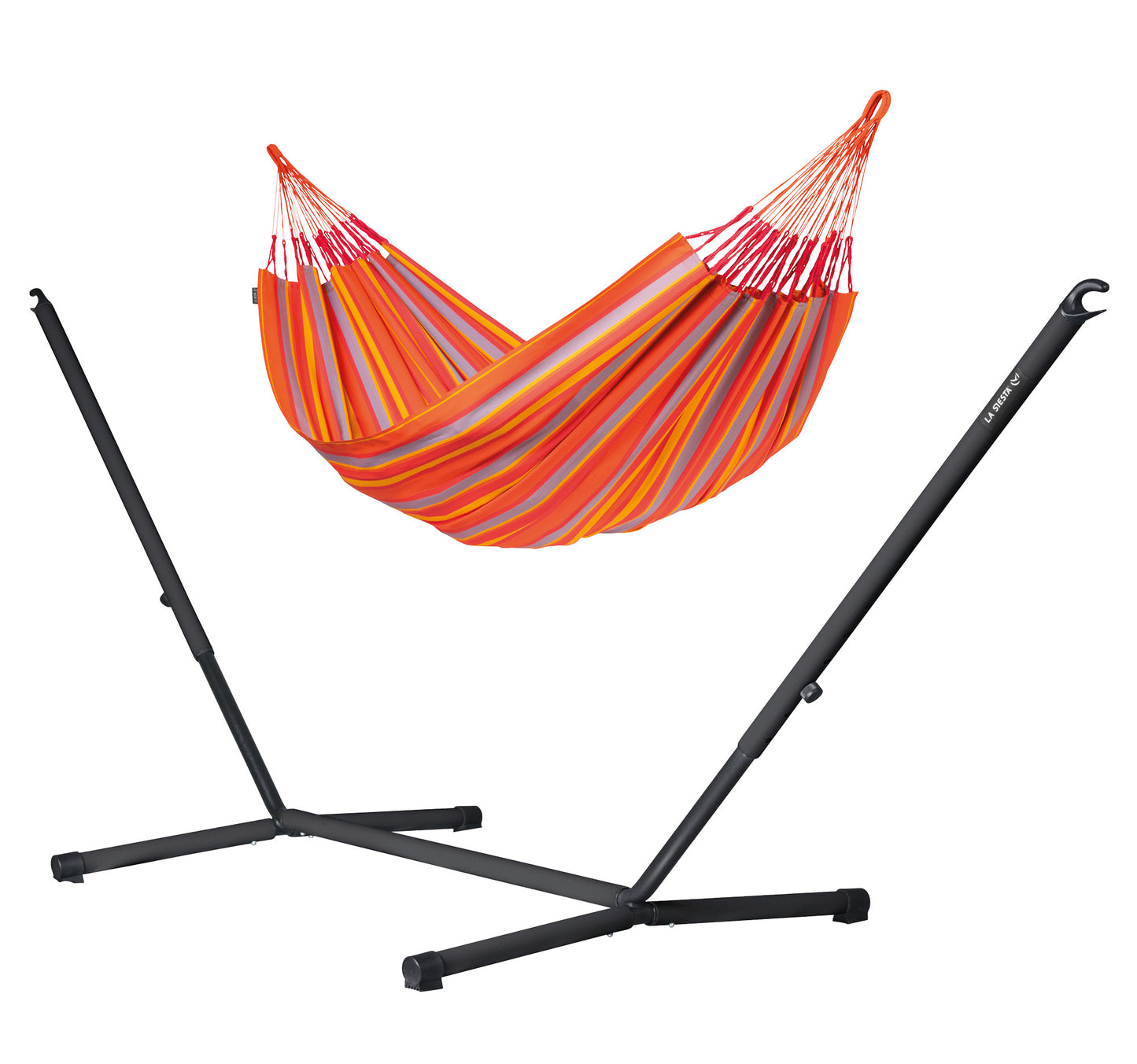 Nautico Cool Grey Outdoor - Weather-Resistant Hammock with Powder Coated Steel Stand