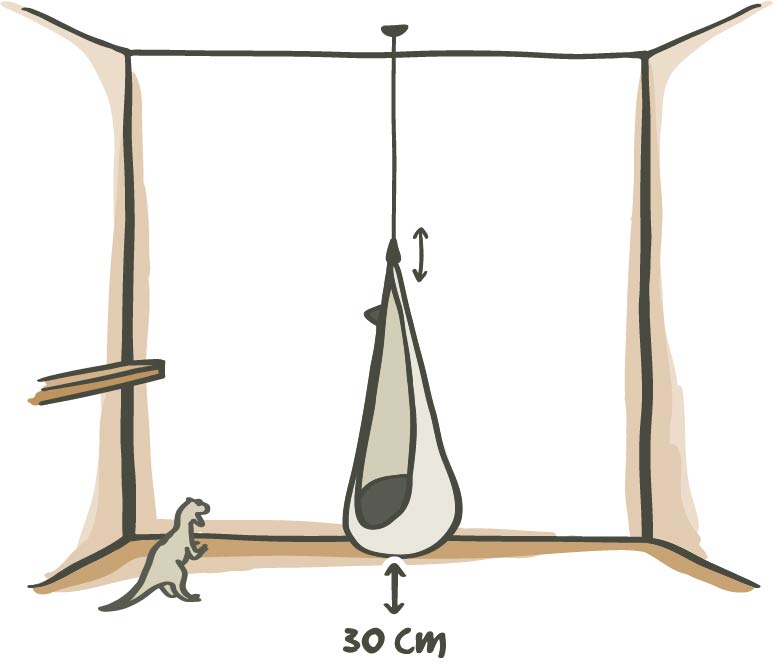 How to hang your Joki hanging nest
