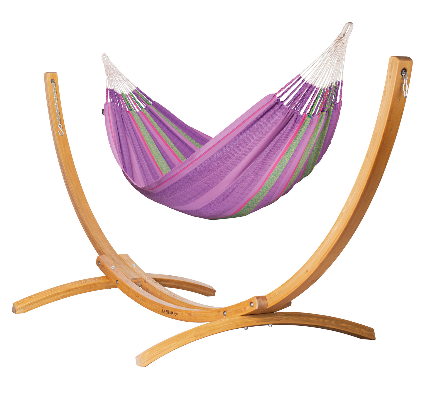 Elipso Colombia Blossom - Organic Cotton Kingsize Hammock with FSC® certified Larch Stand