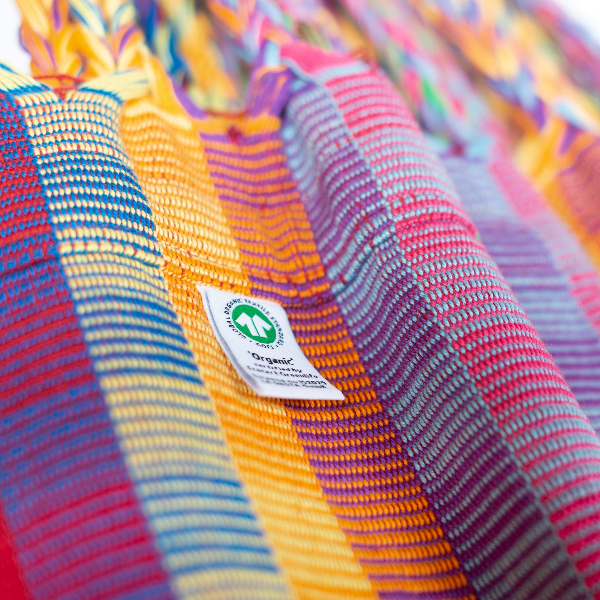 Elipso Colombia Flowers - Organic Cotton Kingsize Hammock with FSC® certified Larch Stand