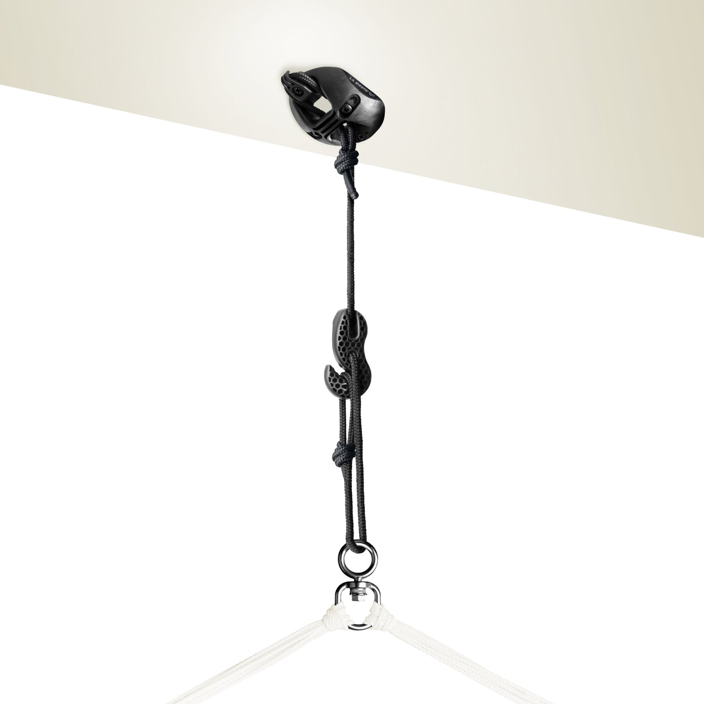CasaMount Black - Sujeción para sillas colgantes en techo y viga