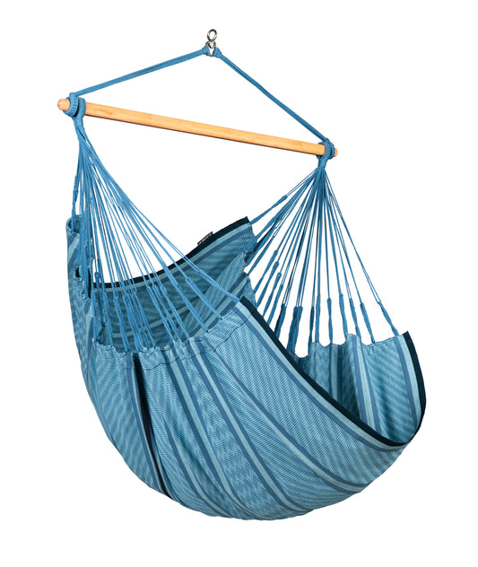 Habana Blue Zebra - Organic Cotton Comfort Hammock Chair
