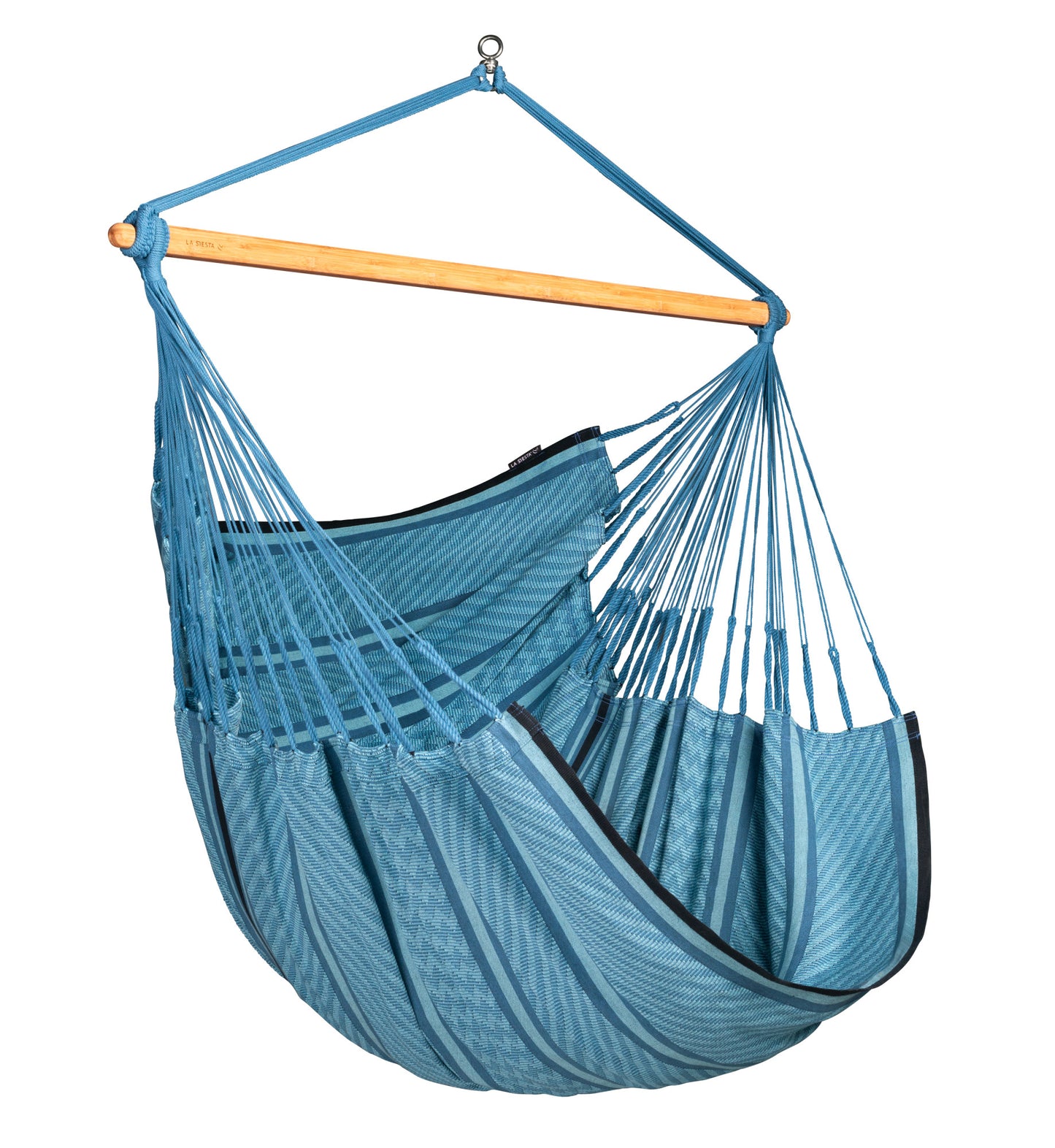 Habana Blue Zebra - Silla colgante kingsize de algodón orgánico
