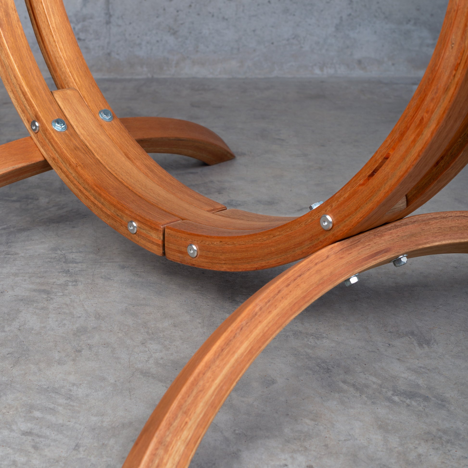 Udine Organic Latte - Silla colgante de algodón orgánico con soporte de eucalipto con certificación FSC®