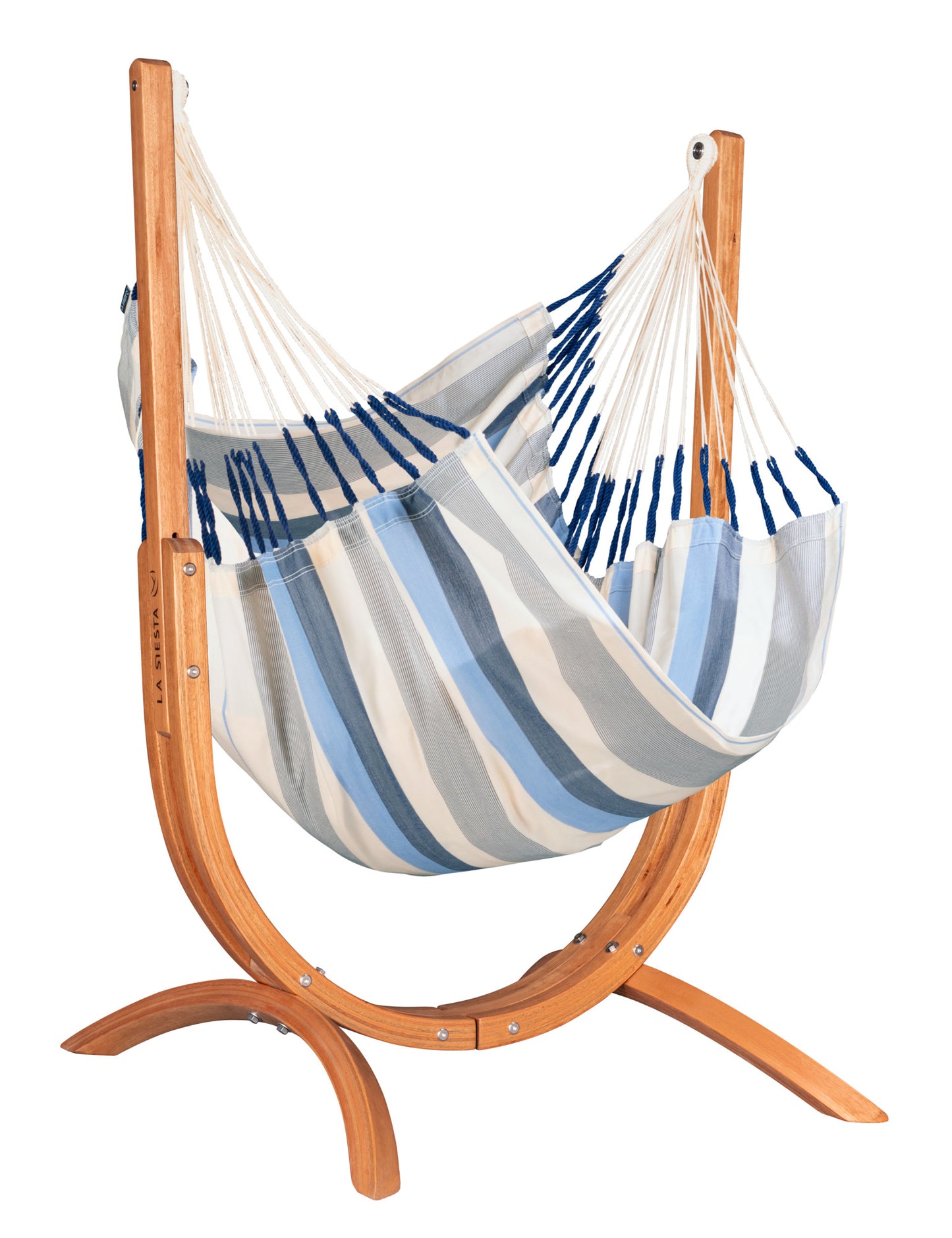 Udine Outdoor Sea Salt - Silla colgante outdoor con soporte de eucalipto con certificación FSC®