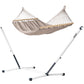 Nautico Outdoor R - Weather-Resistant Spreader Bar Hammock with Powder Coated Steel Stand