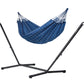 Nautico Anthracite Outdoor Marine - Weather-Resistant Double Hammock with Powder Coated Steel Stand