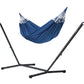 Nautico Anthracite Outdoor Marine - Weather-Resistant Kingsize Hammock with Powder Coated Steel Stand