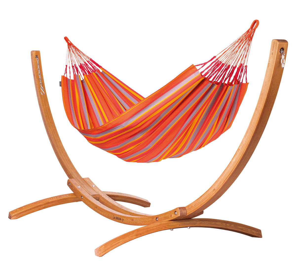 Maera Outdoor Toucan – Hamaca tamaño king outdoor con soportes de eucalipto certificado FSC