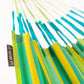 Nautico Cool Grey Outdoor Lime - Weather-Resistant Double Hammock with Powder Coated Steel Stand