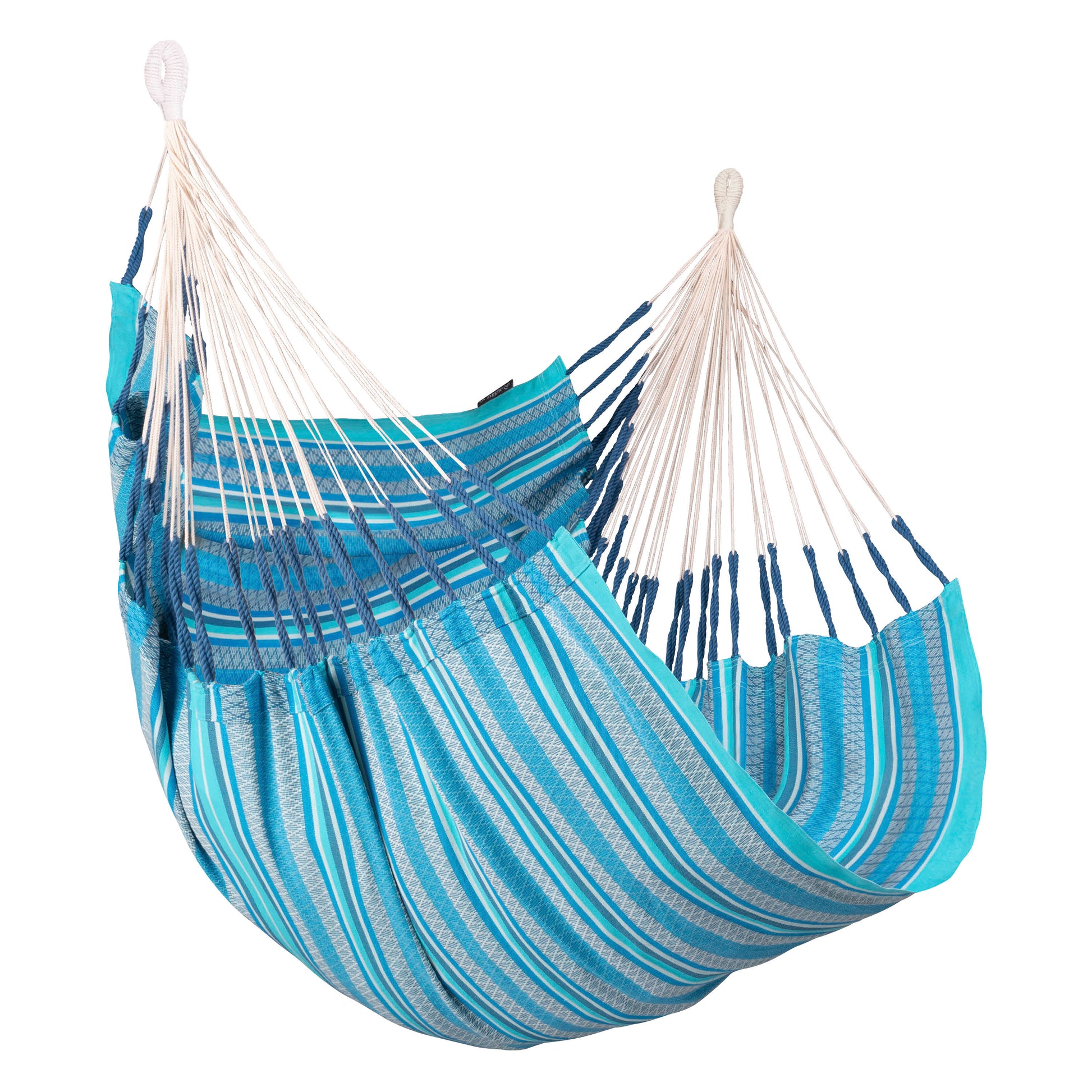 Cumbia Organic Azure – Silla colgante tamaño comfort de bio-algodón