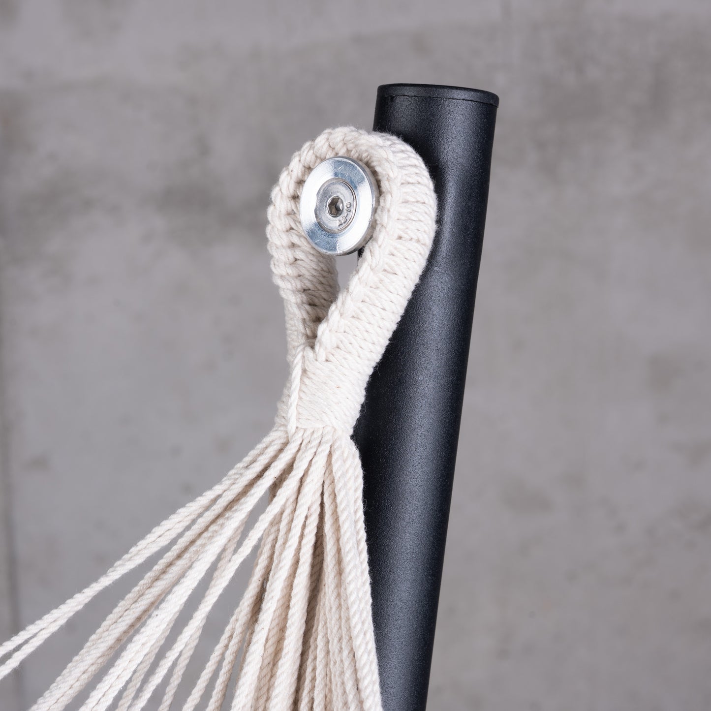 Fiji Organic Flamingo – Silla colgante tamaño Basic de bio-algodón con soporte de acero galvanizado