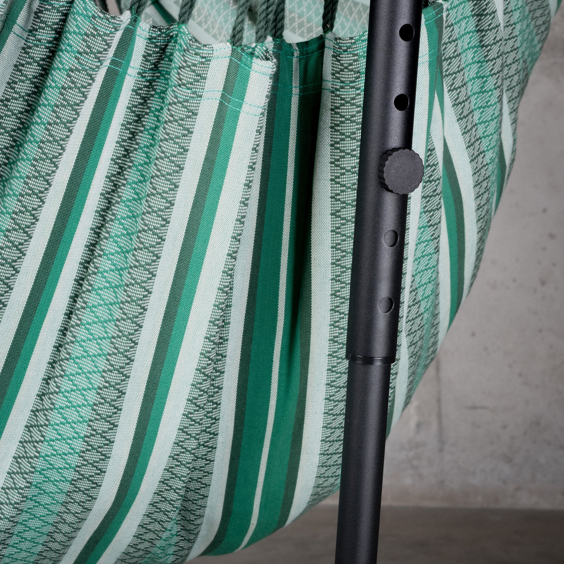 Fiji Organic Agave – Silla colgante tamaño Basic de bio-algodón con soporte de acero galvanizado