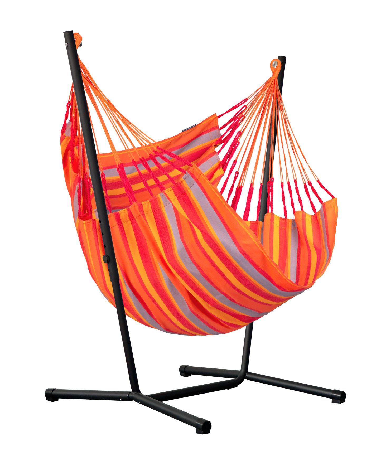 Fiji Outdoor Toucan – Silla colgante tamaño Comfort de bio-algodón con soporte de acero galvanizado