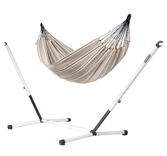 Nautico Colombia - Organic Cotton Hammock with Powder Coated Steel Stand