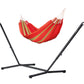Nautico Anthracite Colombia Chilli - Organic Cotton Kingsize Hammock with Powder Coated Steel Stand