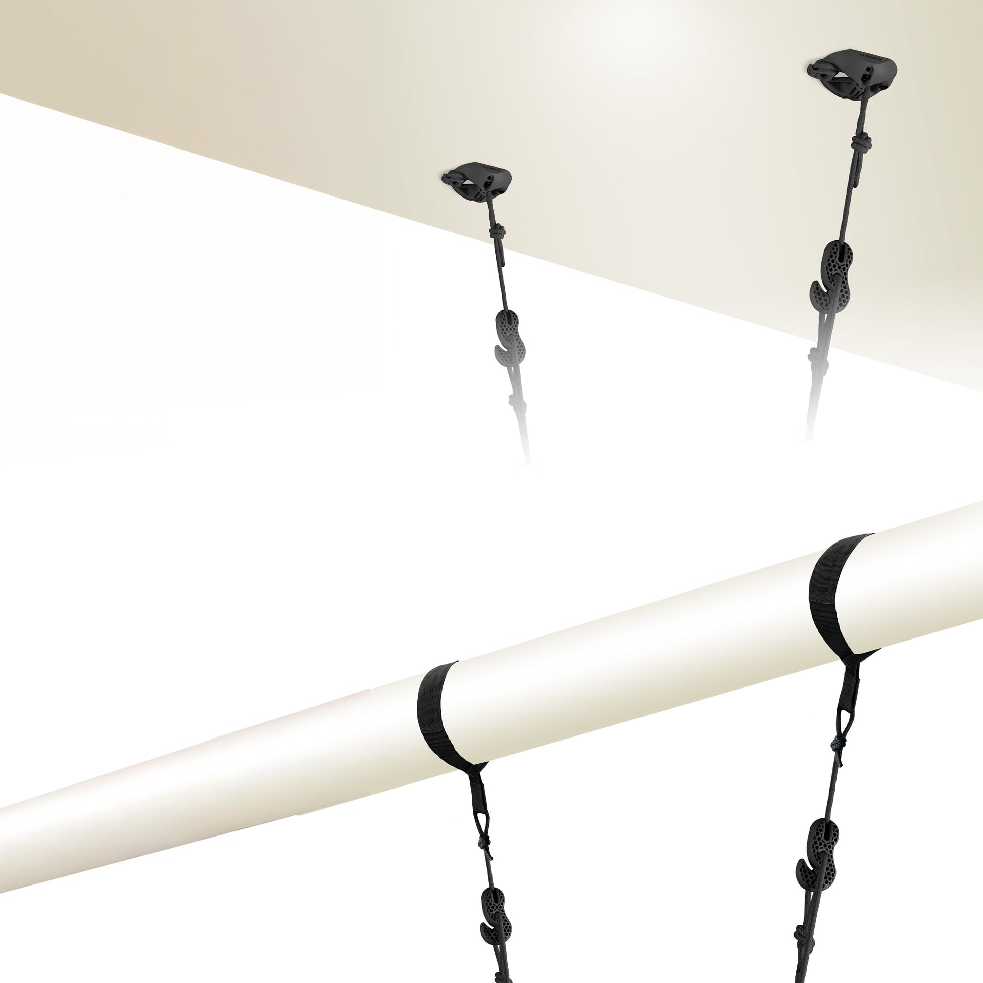 FlexMount 2point Black – Universal Suspension Set for Hammocks & Hammock Chairs (2-point)