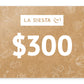 LA SIESTA Gift Card