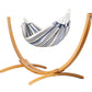 Elipso Outdoor Sea Salt - Weather-Resistant Double Hammock with FSC® certified Larch Stand