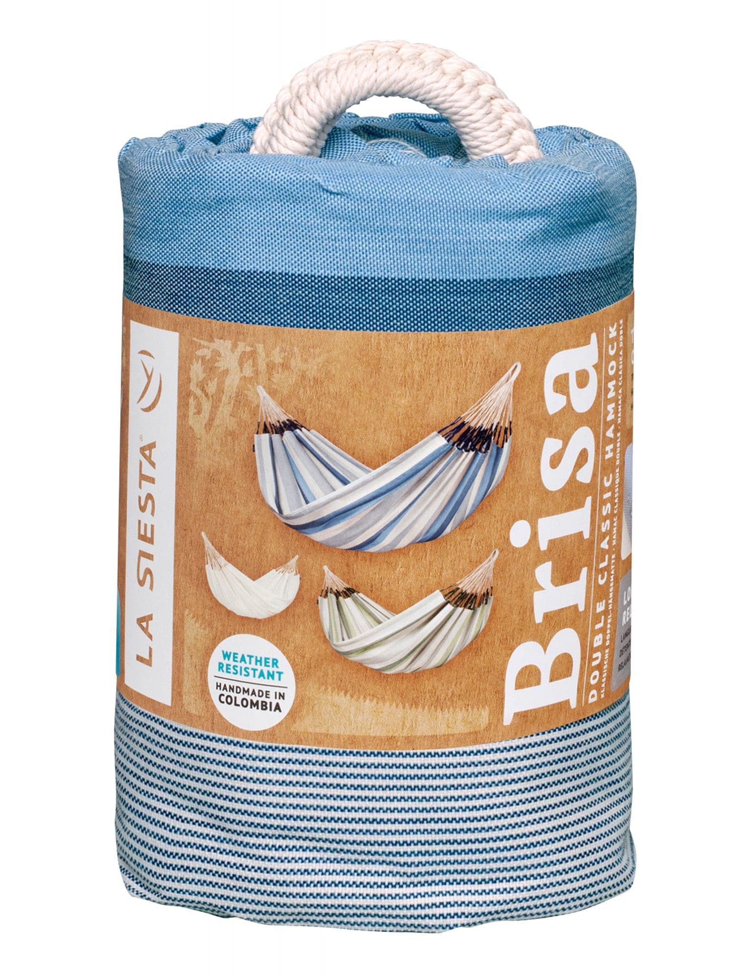 Brisa Sea Salt - Klassische Doppel-Hängematte Outdoor - lasiestaeu