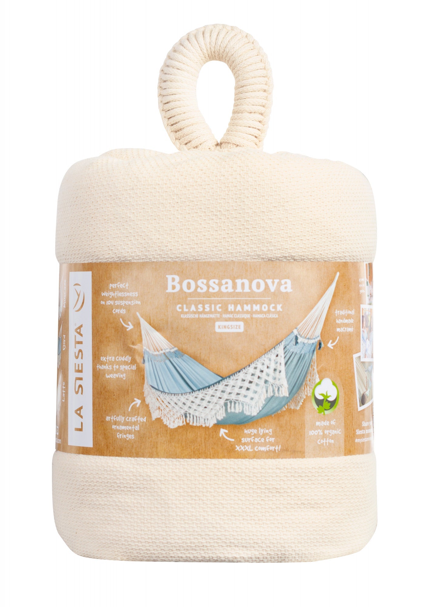 Bossanova Latte - Organic Cotton Kingsize Classic Hammock