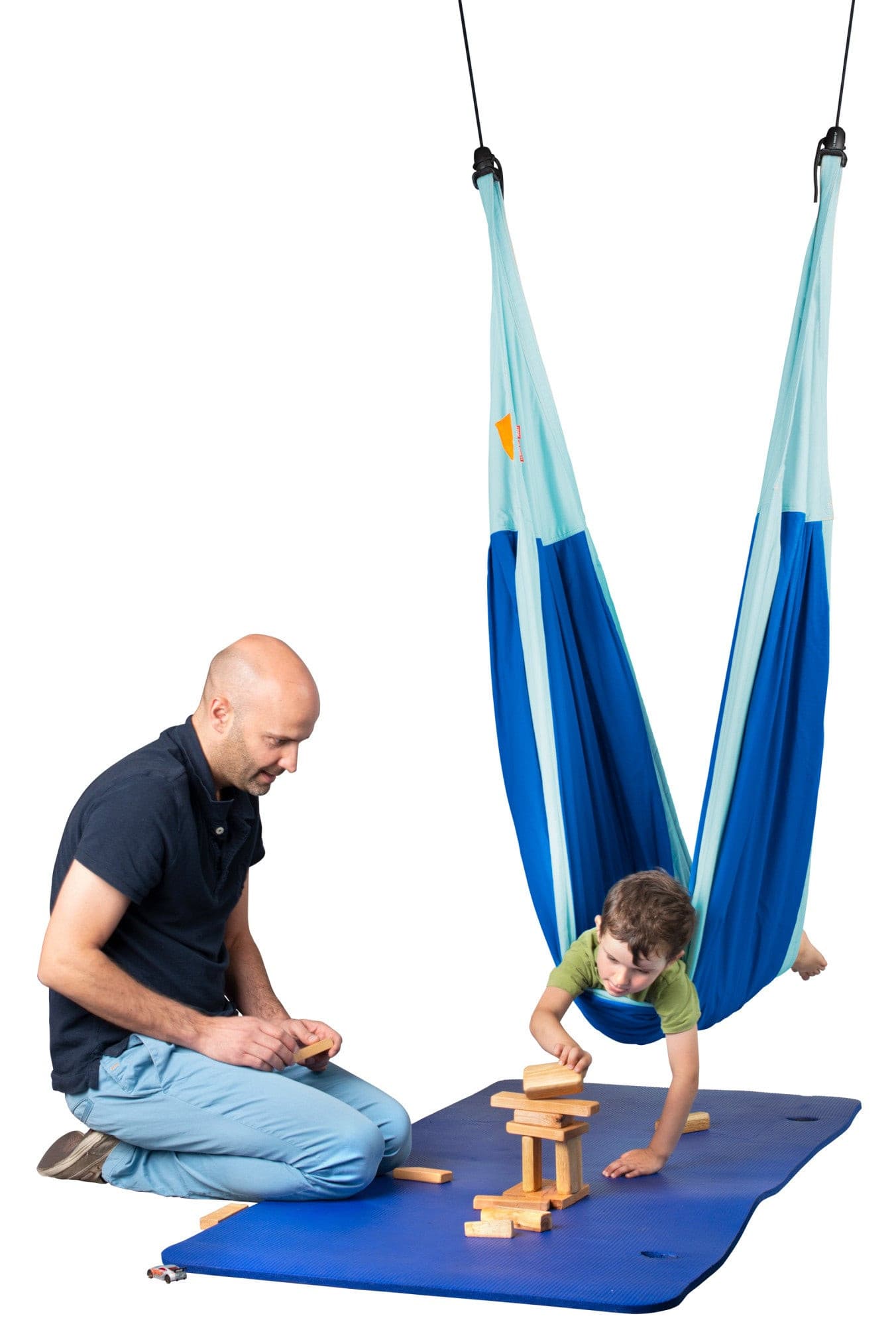 Moki Dolphy - Organic Cotton Family and Kids Therapy Hammock with Suspension