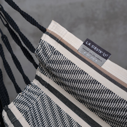 Cumbia Organic Zebra – Organic Cotton Basic Size Hammock Chair
