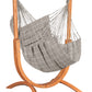 Udine Outdoor Almond - Weather-Resistant Hammock Chair with FSC® certified Eucalyptus Stand